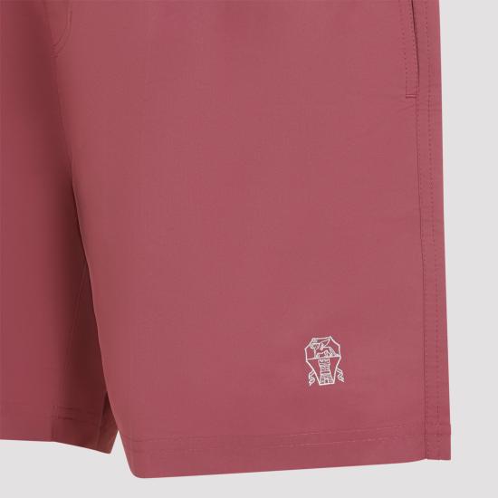26SS 브루넬로 쿠치넬리 로고 스윔 팬츠 MW817043 CHL52 CORALLO - BRUNELLO CUCINELLI