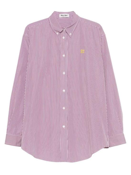 26SS 미우미우 셔츠 MK1626SOOO 19EA F03DU BIANCO ROSSO