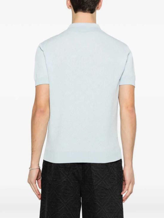 26SS 카사블랑카 폴로 티셔츠 MSS26KW129502 BLUE - CASABLANCA