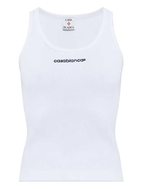 26SS 카사블랑카 민소매 티셔츠 WSP26JTS03902 BIANCO