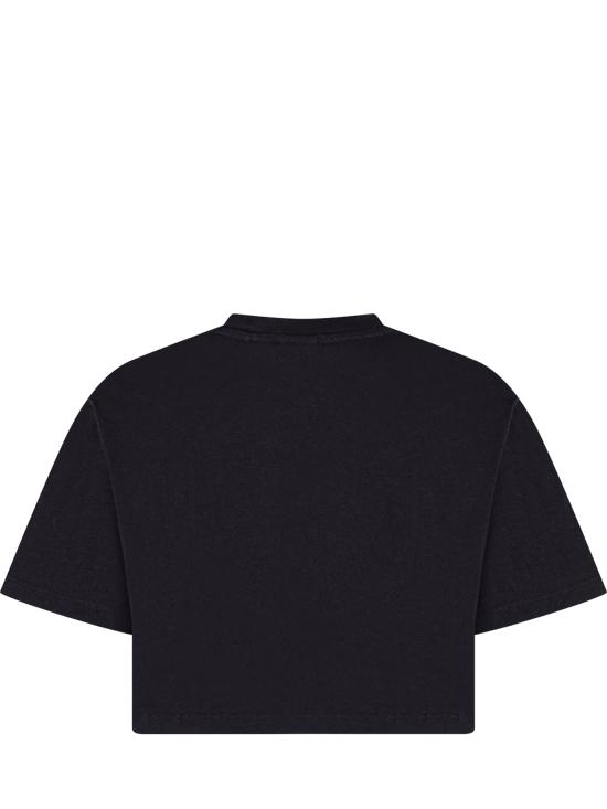 26SS [키즈] 오프화이트 티셔츠 44GAA019S26J00 2001 BLACK - OFF WHITE