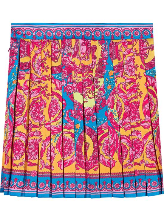 26SS [키즈] 베르사체 스커트 10181291A16903 5PF70 CYCLAMEN PINK BUTTERFLY BLUE - VERSACE