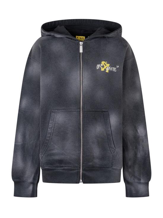 26SS [키즈] 오프화이트 트레이닝 상의 44BBE001S26F00 4010 BLACK ACID WASH