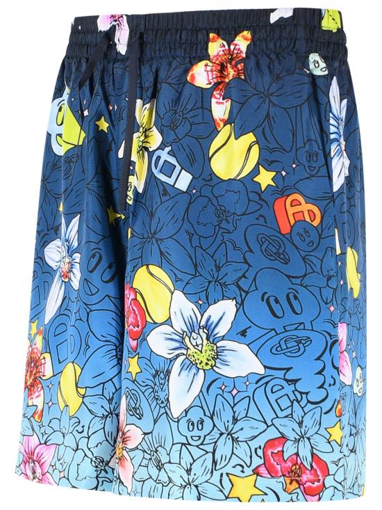 26SS 카사블랑카 숏팬츠 M SS26 TR 399 04GRAFFITI REPEAT Blue - CASABLANCA