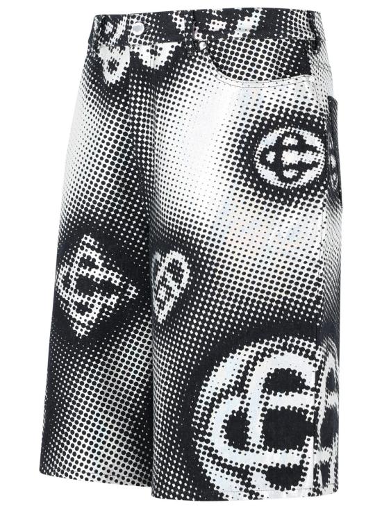 26SS 카사블랑카 숏팬츠 MSS26 TR 425 01INDIGO MONOGRAM Navy - CASABLANCA