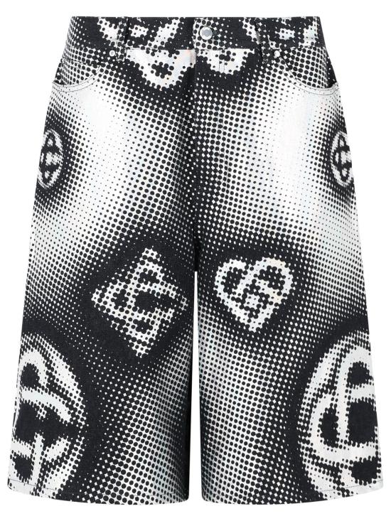 26SS 카사블랑카 숏팬츠 MSS26 TR 425 01INDIGO MONOGRAM Navy