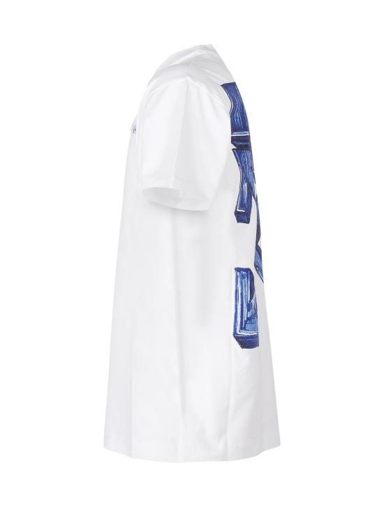 26SS [키즈] 오프화이트 티셔츠 44BAA002S26J00 5100 WHITE - OFF WHITE