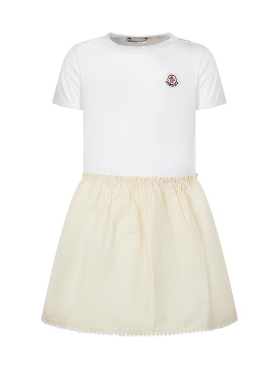 26SS [키즈] 몽클레어 원피스 L19518I000078790A F01 BIANCO GIALLO CHIARO