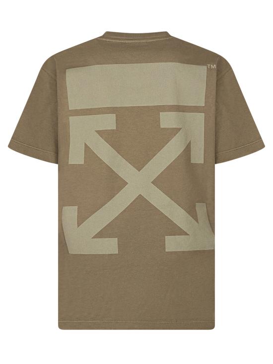 26SS [키즈] 오프화이트 티셔츠 44BAA002S26J00 D311 MARTINI OLIVE - OFF WHITE