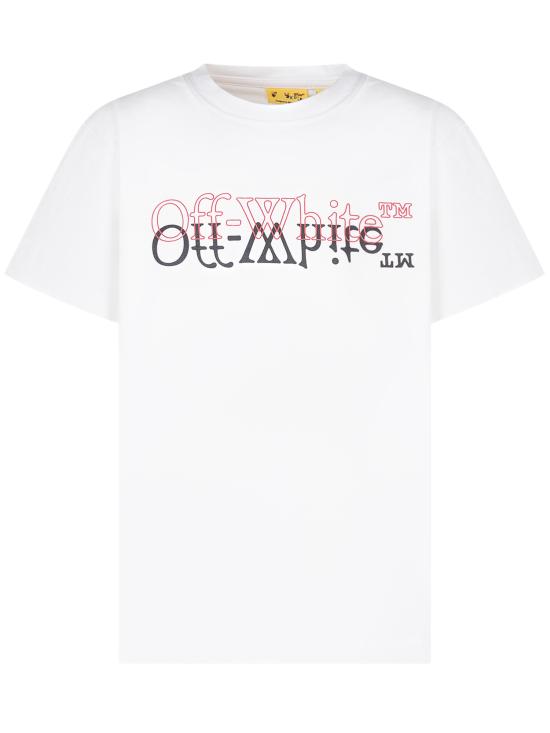 26SS [키즈] 오프화이트 티셔츠 44BAA002S26J00 1100 WHITE