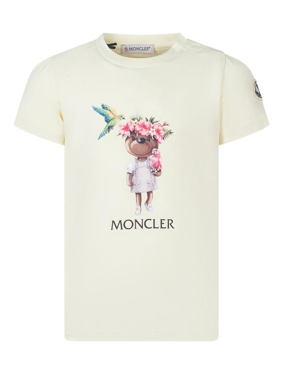 26SS [키즈] 몽클레어 티셔츠 L19518C0001189AUM 102 GIALLO CHIARO