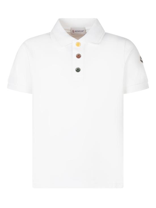 26SS [키즈] 몽클레어 폴로 셔츠 L19548A000068496W 034 BIANCO