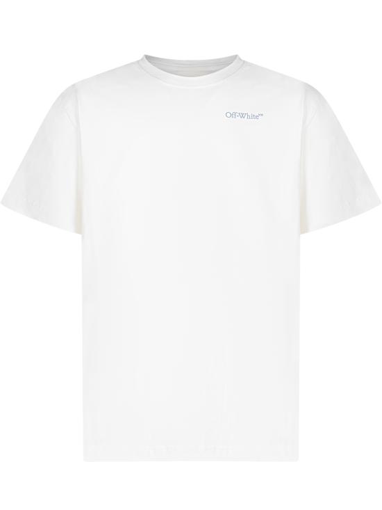 26SS [키즈] 오프화이트 티셔츠 44BAA002S26J00 9100 WHITE