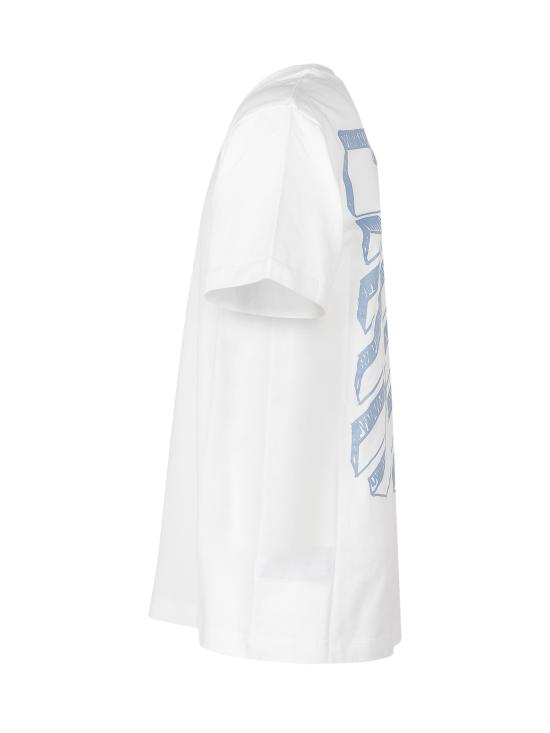26SS [키즈] 오프화이트 티셔츠 44BAA002S26J00 9100 WHITE - OFF WHITE