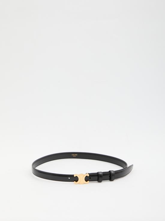 26SS 셀린느 스몰 18mm 트리옹프 벨트 45AX63A01 BLACK