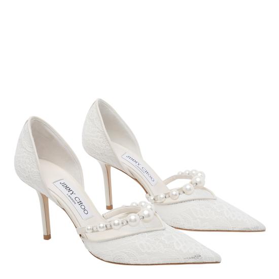 26SS 지미추 힐/펌프스 AURELIE 85 DRJIVORY WHITE White - JIMMY CHOO