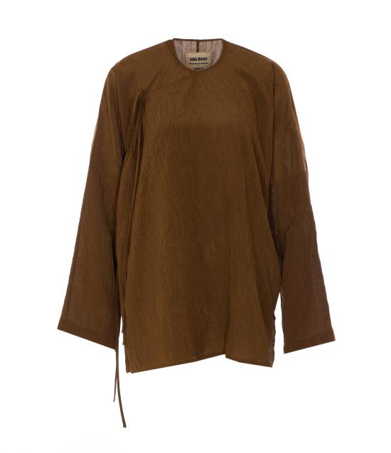 26SS 우마 왕 긴팔 티셔츠 UP1013 UW240 Brown