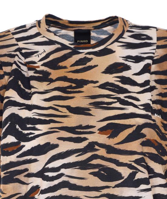 26SS 핑코 반팔 티셔츠 106720 A37ZZC8 MultiColour - PINKO