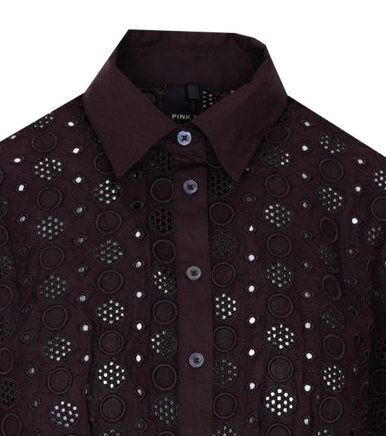 26SS 핑코 셔츠 106277 A35PM28 Brown - PINKO