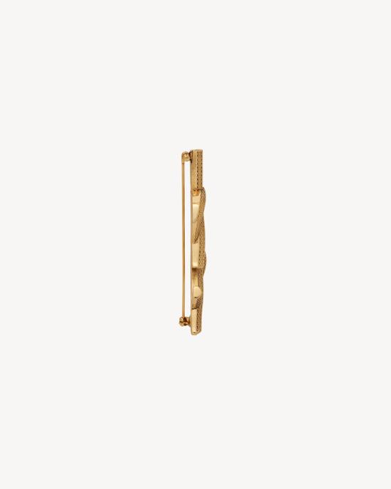 26SS 생로랑 브로치 700582Y15008204 Gold - SAINT LAURENT