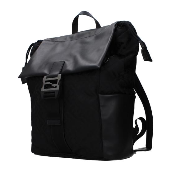25FW 펜디 플럭스 레더 FF 나일론 백팩 7VZ090AVC6F0SAJ - FENDI
