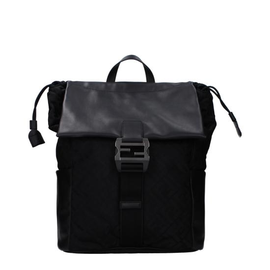 25FW 펜디 플럭스 레더 FF 나일론 백팩 7VZ090AVC6F0SAJ