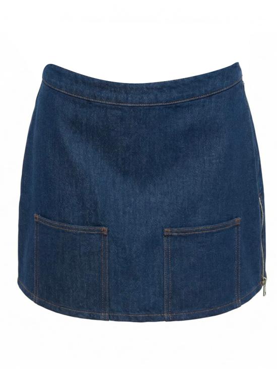 26SS 펜디 데님 스커트 FLQ608 AOHS F0QB0 NAVY