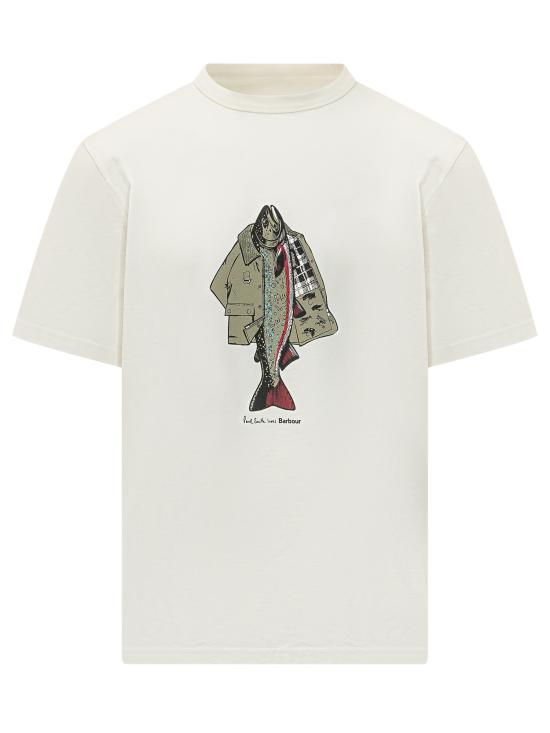 26SS 바버 X 폴스미스 반팔 티셔츠 MTS1612MTS WH32 WHISPER WHITE