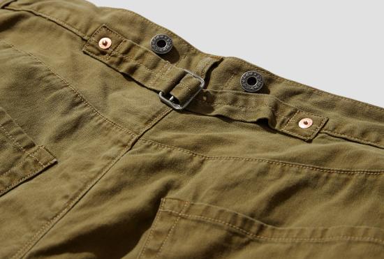 26SS 나이스니스 스트레이트 팬츠 H.SHARKY - 빈티지 트리트 헤링본 트위스트 진 NN-1903T17 카키 - NICENESS