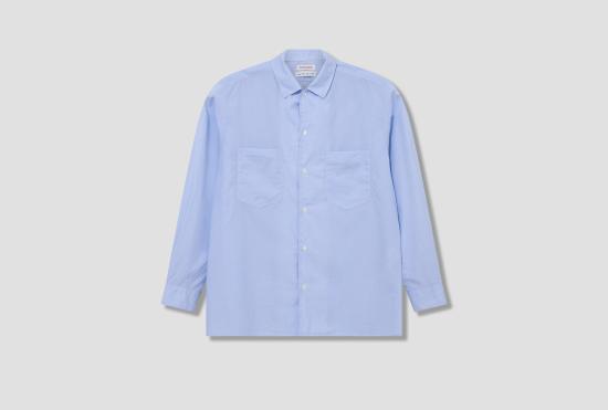 26SS NICENESS 긴팔 셔츠 로미오 - 데드스톡 라이트 블루 패턴 드레스  NN-2702Y17 체크