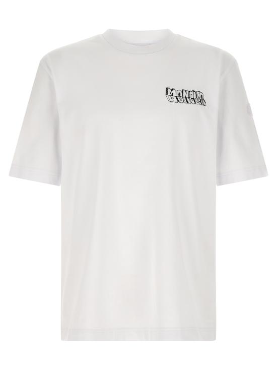 26SS 몽클레어 반팔 티셔츠 L10918C0003689AUG00A White