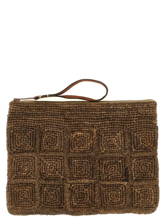 26FW 이벨리브 클러치/파우치 TANALADARKTEA Brown