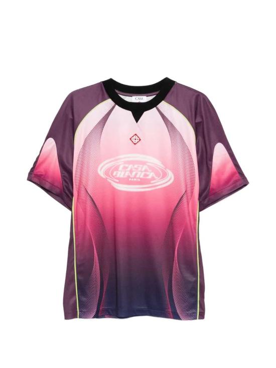 26SS 카사블랑카 반팔 티셔츠 MSS26JTP35301 BIRDSEYE MESH