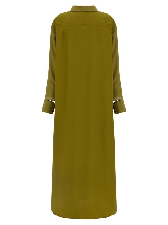 26SS 제지아 롱 원피스 MJD3044141BIKHAKISILK Green - JEJIA