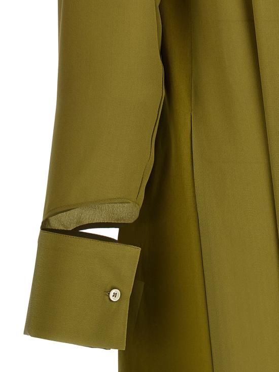 26SS 제지아 롱 원피스 MJD3044141BIKHAKISILK Green - JEJIA