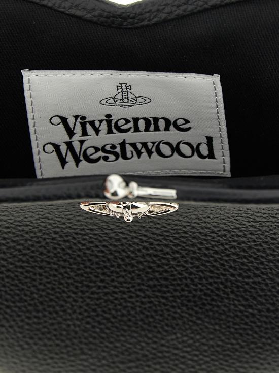 26SS 비비안웨스트우드 벨 하트 프레임 퍼스 4B01000CWS000DN403 Black - VIVIENNE WESTWOOD