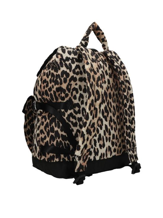 26SS 가니 레오파드 테크 백팩 A4757943 Animal Print - GANNI