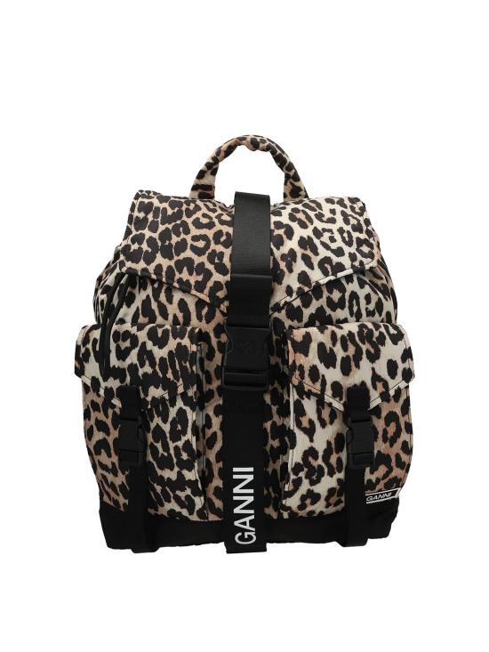 26SS 가니 레오파드 테크 백팩 A4757943 Animal Print