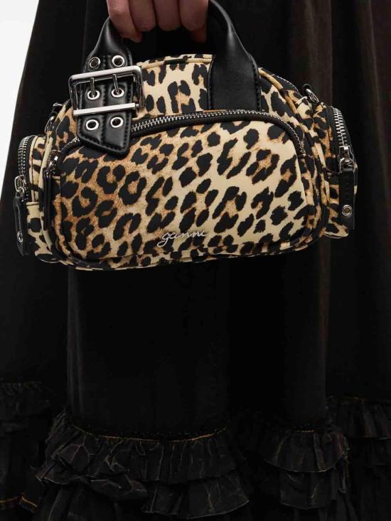 25FW 가니 Polochon 폴로숑 미니 백 A6740943 Animal Print - GANNI