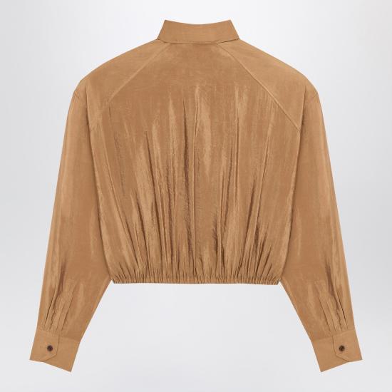 26SS 생로랑 블라우스 856436Y3K31 Brown - SAINT LAURENT