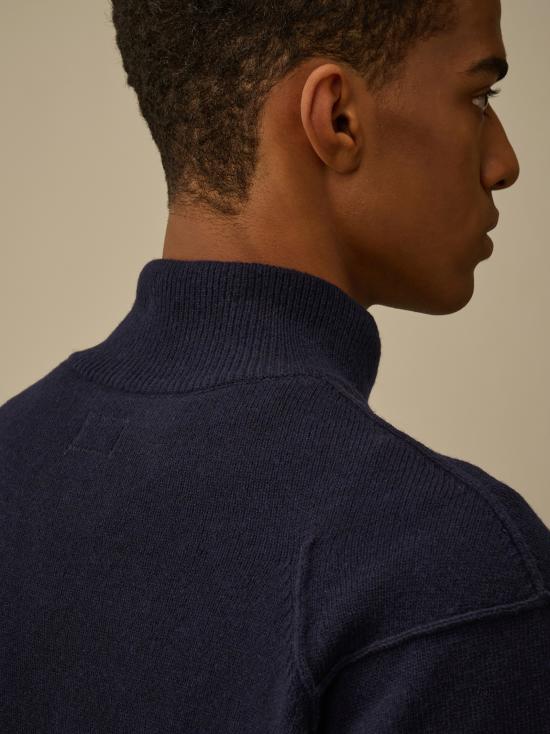 26FW 씨피 컴퍼니 집업 니트 RFCMKN709A110149A 888 TOTAL ECLIPSE - C.P. COMPANY