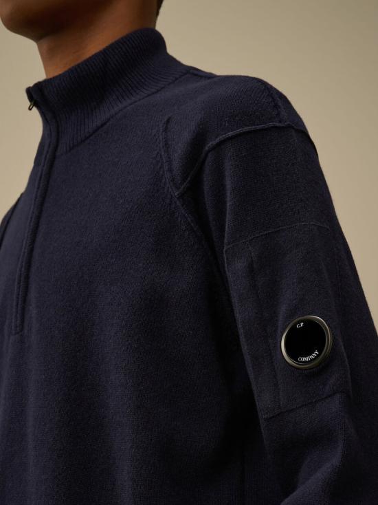 26FW 씨피 컴퍼니 집업 니트 RFCMKN709A110149A 888 TOTAL ECLIPSE - C.P. COMPANY