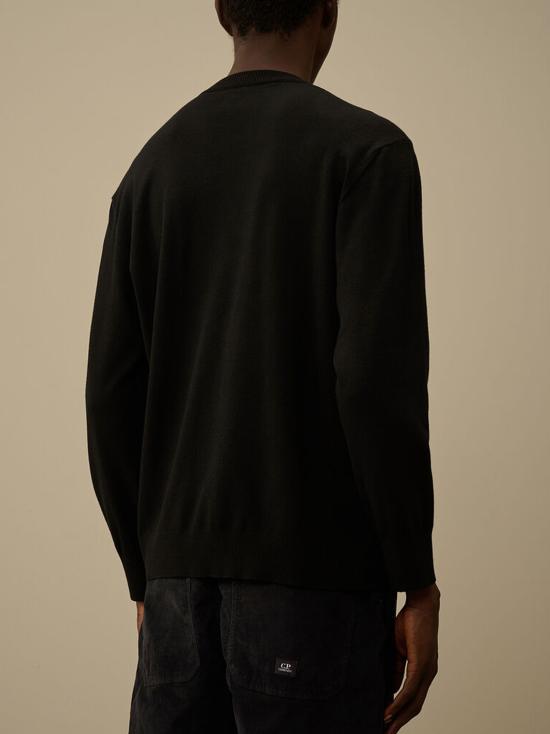 26FW 씨피 컴퍼니 스웨터 19CMKN037A005528A 999 BLACK - C.P. COMPANY