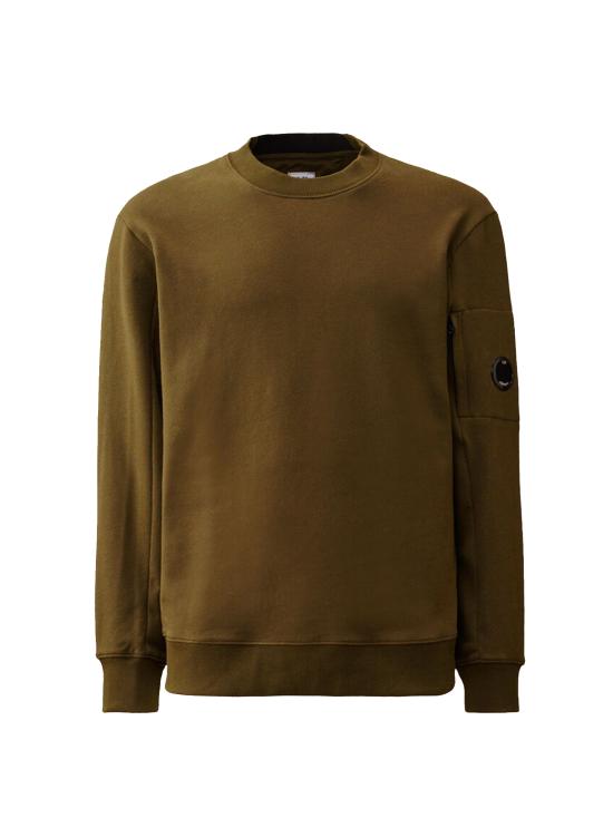 26FW 씨피 컴퍼니 다이애그널 레이즈드 플리스 스웨트셔츠 RCCMSS713A005086W 683 IVY GREEN