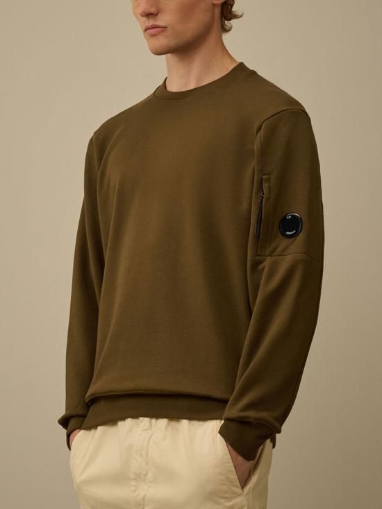 26FW 씨피 컴퍼니 다이애그널 레이즈드 플리스 스웨트셔츠 RCCMSS713A005086W 683 IVY GREEN - C.P. COMPANY