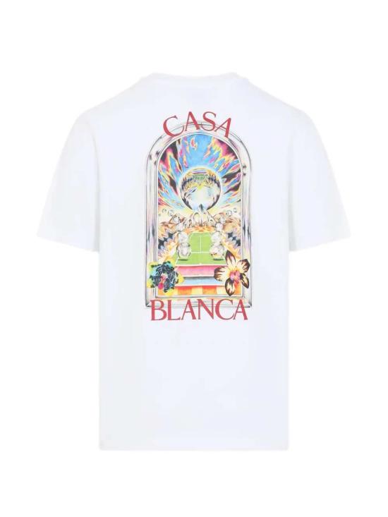 26SS 카사블랑카 반팔 티셔츠 MSS26JTS00115 BRIGHT WHITE ERSEY - CASABLANCA