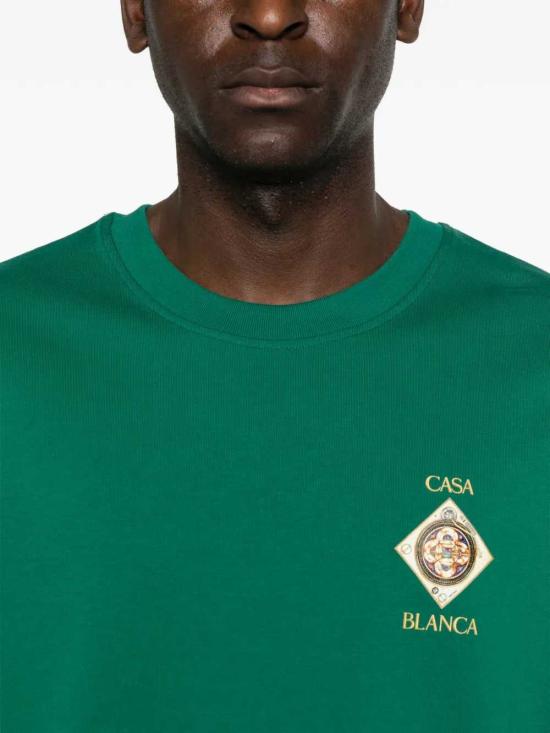 26SS 카사블랑카 반팔 티셔츠 MSS26JTS00103 EVERGREEN JERSEY - CASABLANCA