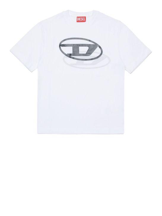 26SS [키즈] 디젤 티셔츠 J0260100YI9 K100 WHITE