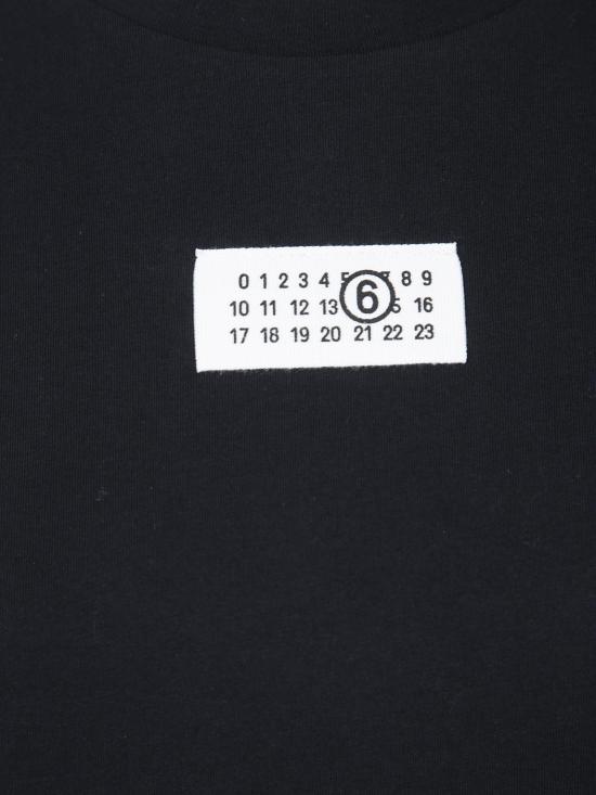 26SS MM6 메종마르지엘라 뉴메릭 코튼 저지 티셔츠 S52GC0327M20170 900 BLACK - MM6 MAISON MARGIELA