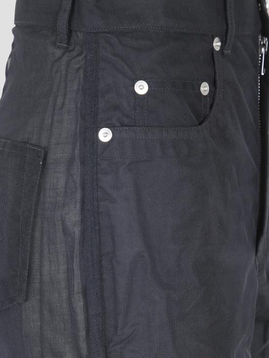 26SS 릭 오웬스 스트레이트 팬츠 RO01F6329TUCV 09 BLACK - RICK OWENS